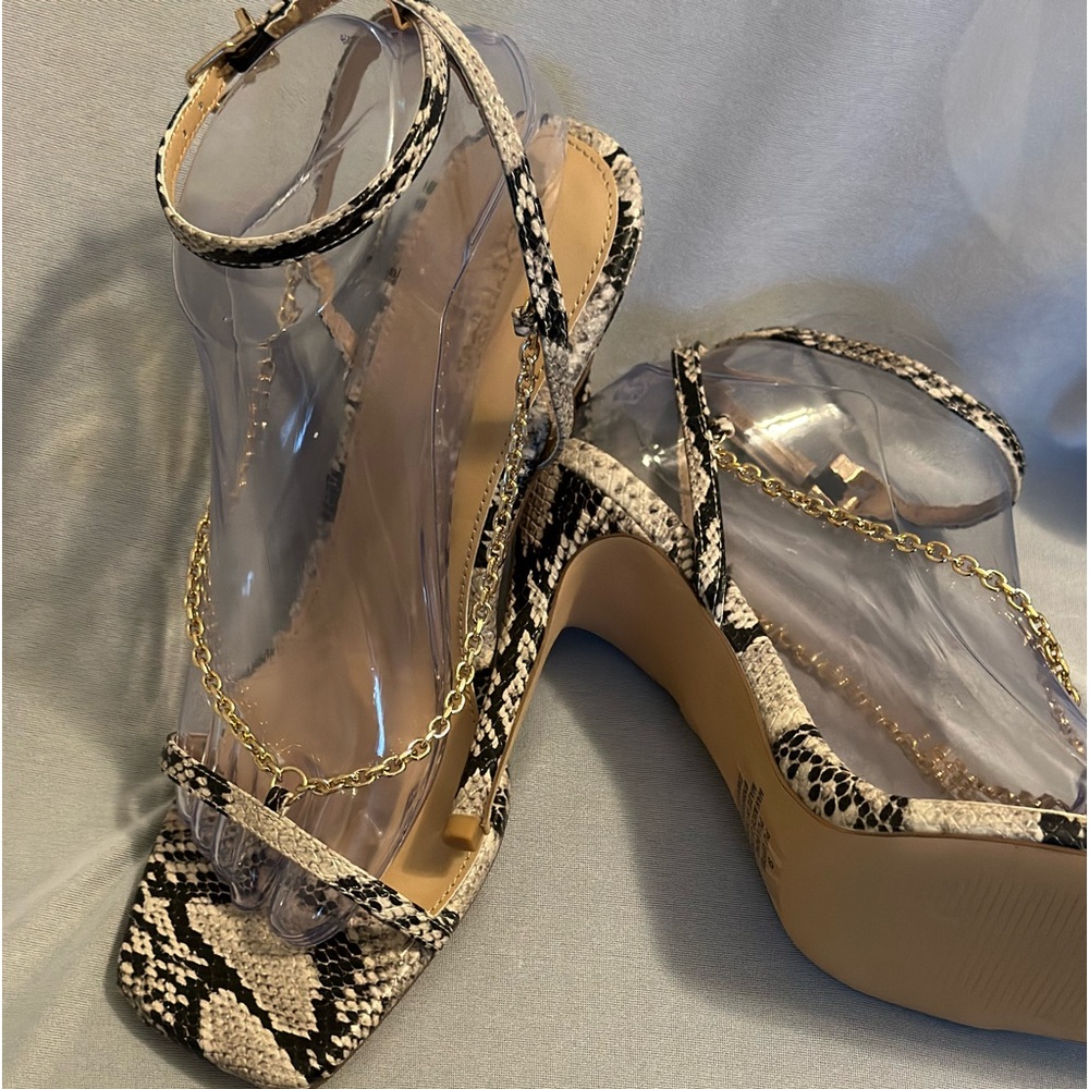 Black and Tan Express heels